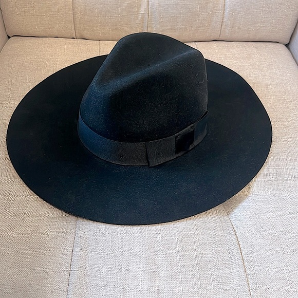 BRIXTON Supply Company Black Felt Hat - Size M - Picture 1 of 5